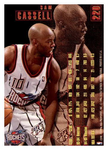 1995-96 Fleer #220 Sam Cassell NM Near Mint Rockets ID:45170 - Basketball Card Single