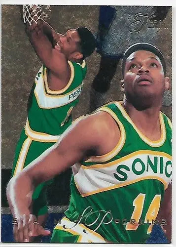 Shawn Kemp basketball card from 1995-96 Fleer Flair Original Gloss sports cards collection