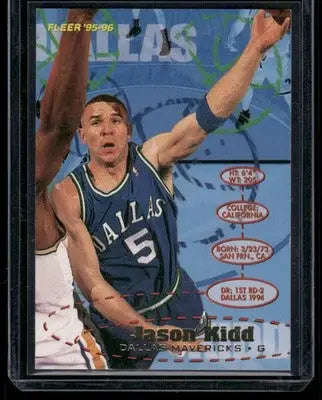1995-96 Fleer Jason Kidd #36 Basketball - Basketball Card Single