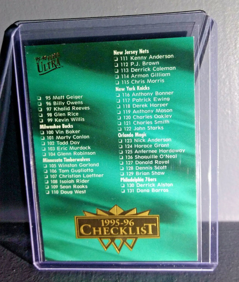 1995-96 Fleer Ultra #199 Basketball Card