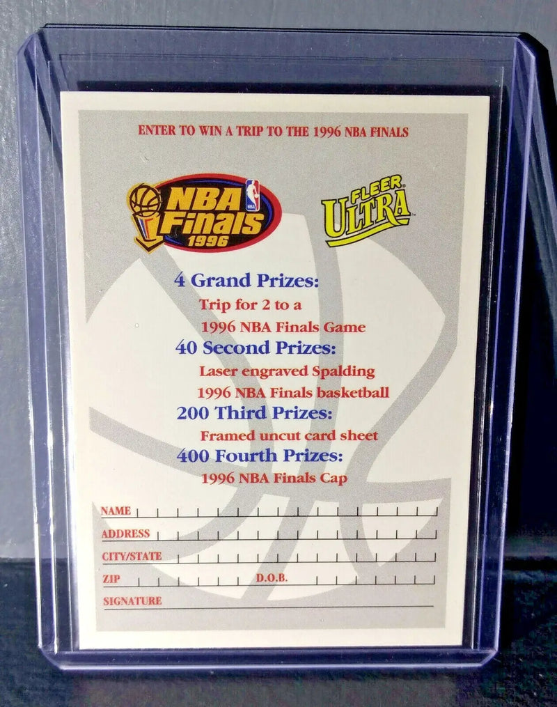 1995-96 Fleer Ultra 1996 NBA Finals Contest Card - Jordan Bulls vs Supersonics - Basketball Card Single