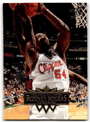 Fleer Ultra Rodney Rogers basketball card with original gloss from 1995-96 Clippers