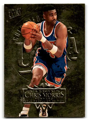Original gloss Chris Morris basketball card from Fleer Ultra Gold Medallion series