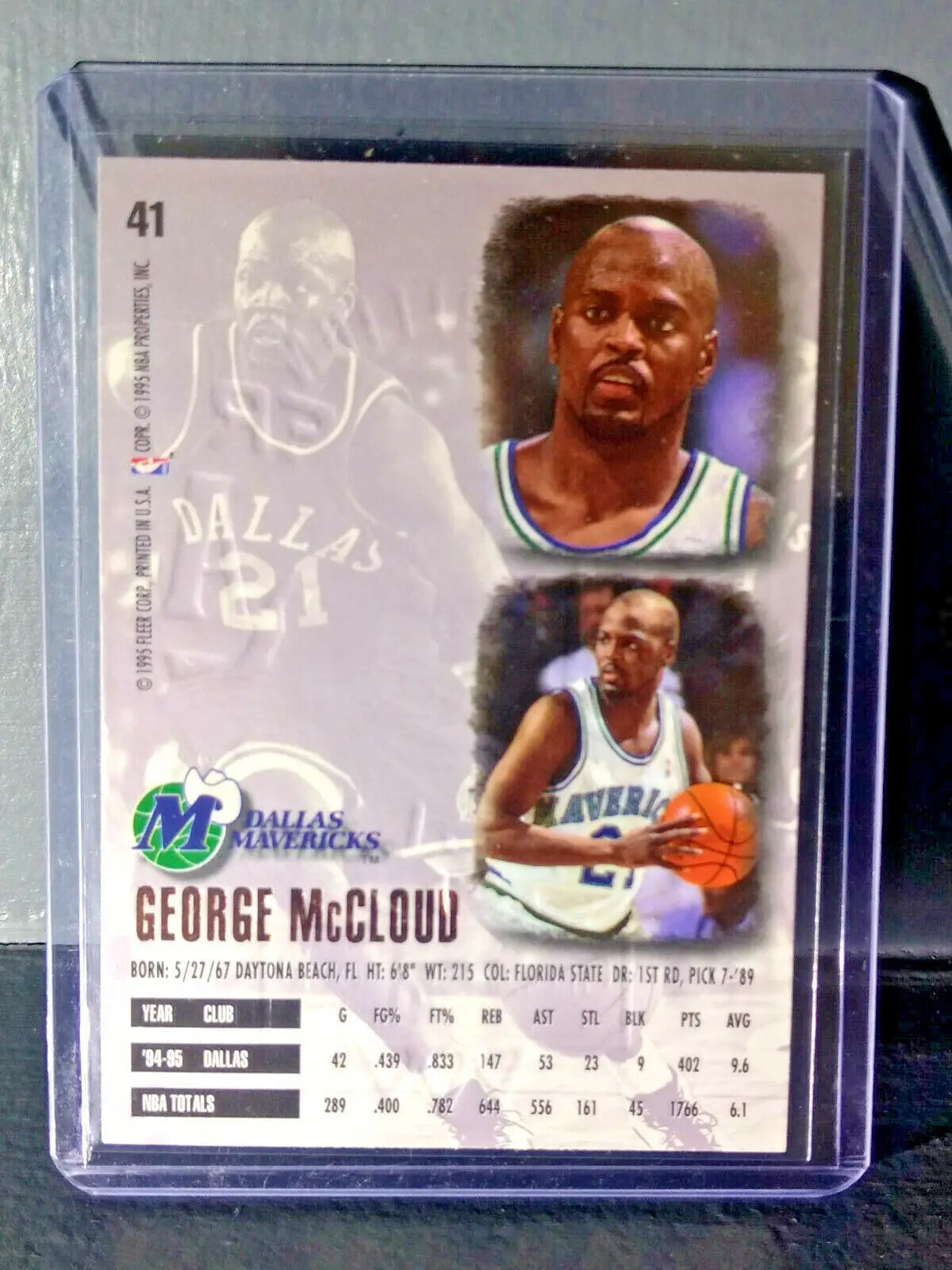 1995-96 George McCloud Fleer Ultra Gold Medallion #41 Basketball Card - Basketball Card Single