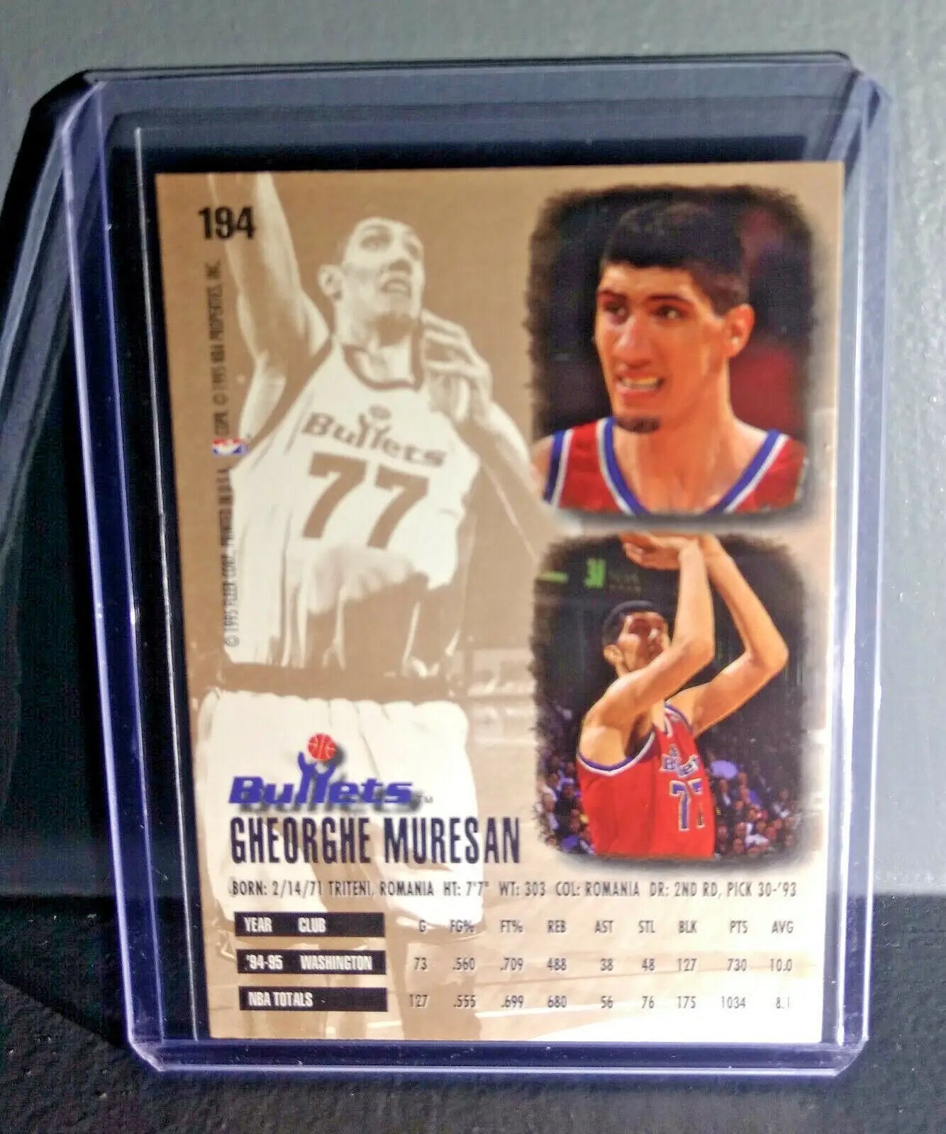 1995-96 Gheorghe Muresan Fleer Ultra #194 Basketball Card - Basketball Card Single