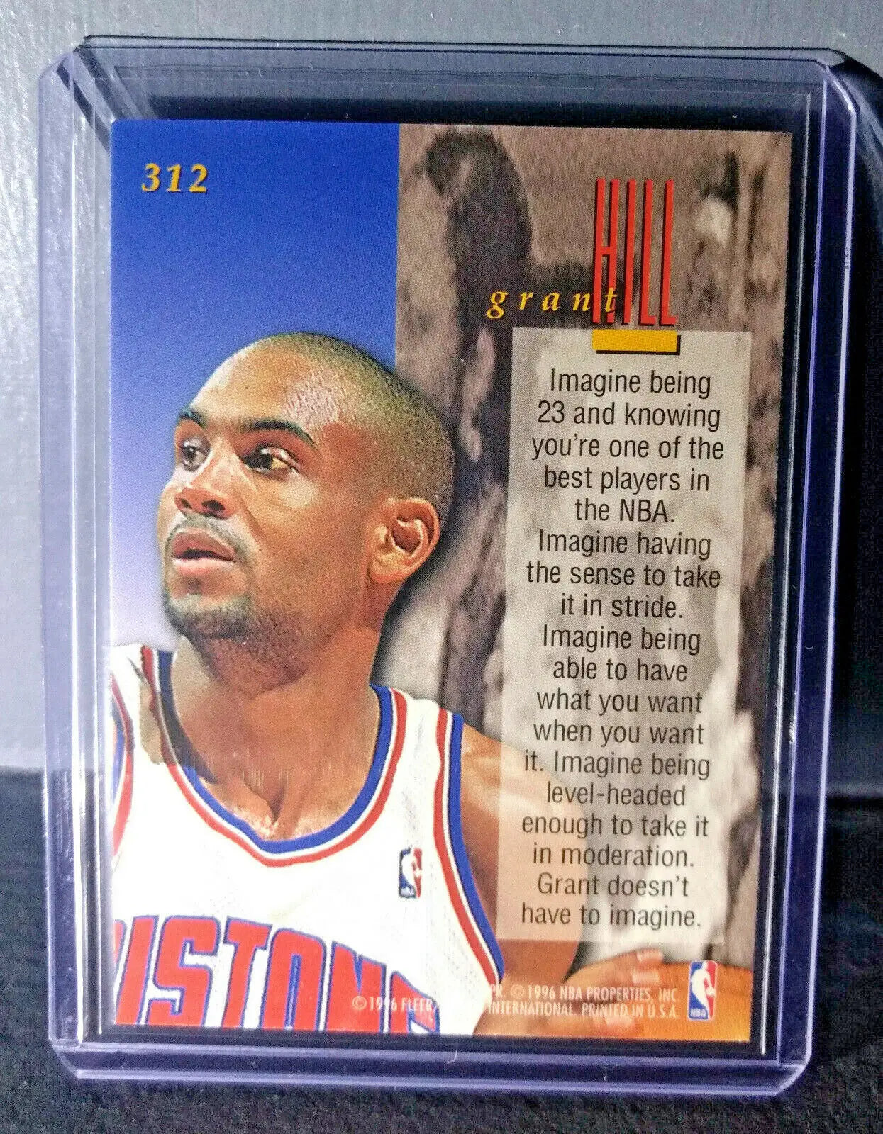 1995-96 Grant Hill Fleer Ultra #312 Encore Basketball Card - Basketball Card Single