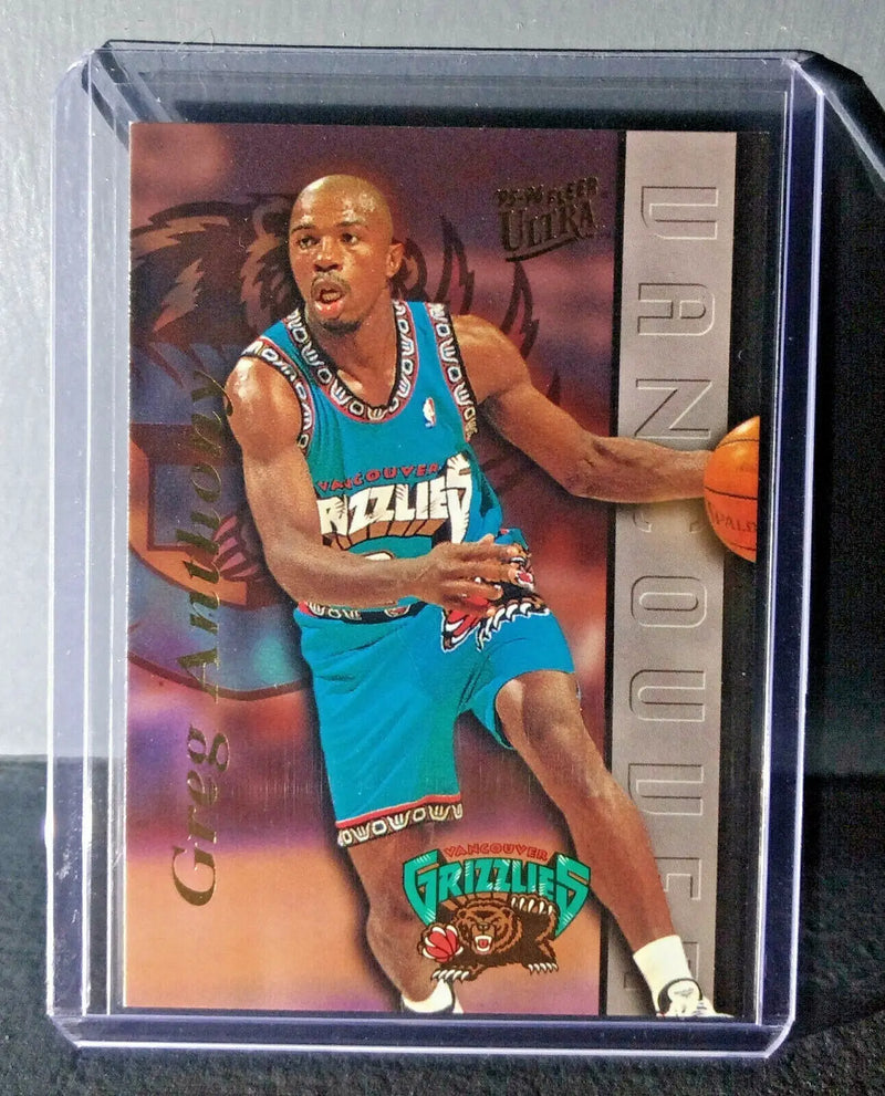 1995-96 Greg Anthony Fleer Ultra #255 Grizzlies Expansion Team Basketball Card