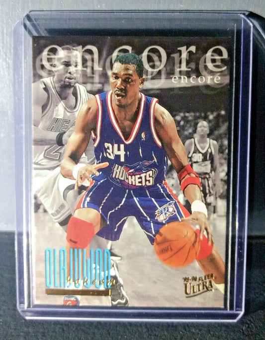 1995-96 Hakeem Olajuwon Fleer Ultra #328 Encore Basketball Card - Basketball Card Single