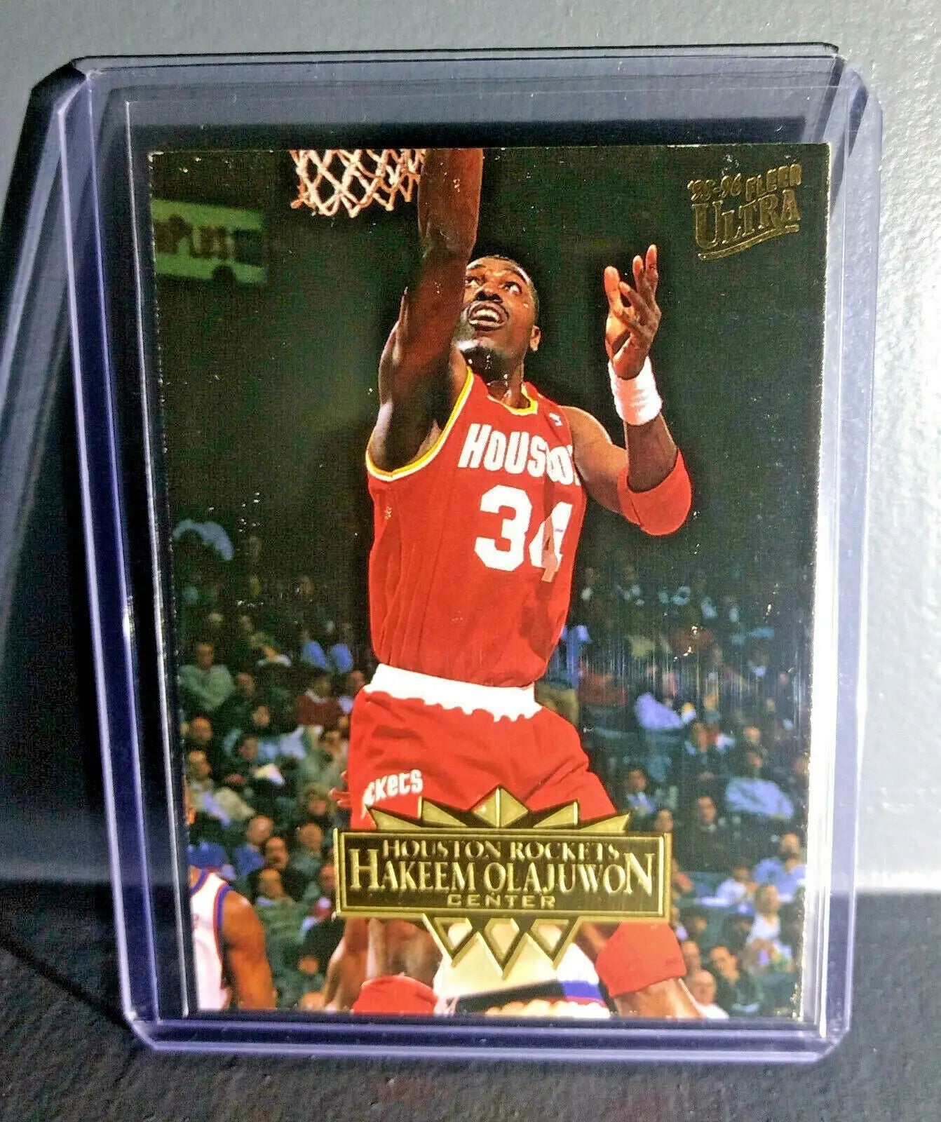 1995-96 Hakeem Olajuwon Fleer Ultra #70 Basketball Card - Basketball Card Single