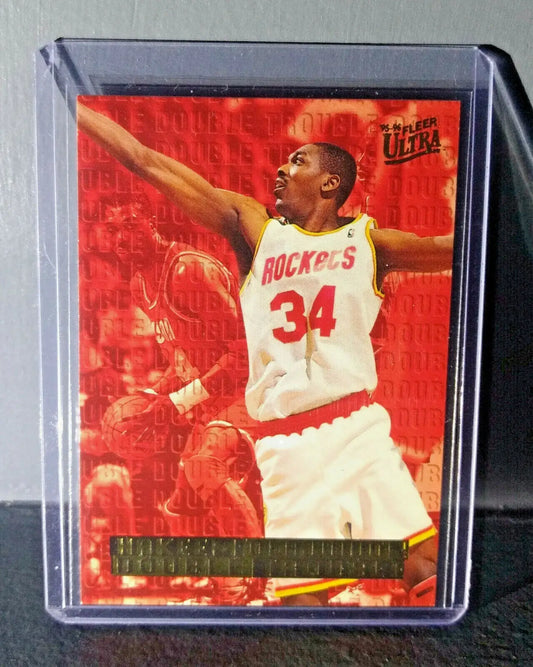 1995-96 Hakeem Olajuwon Fleer Ultra Double Trouble #5 Basketball Card - Basketball Card Single