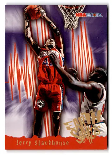 1995-96 Hoops #367 Jerry Stackhouse NM Near Mint 76ers ES ID:82470 - Basketball Card Single