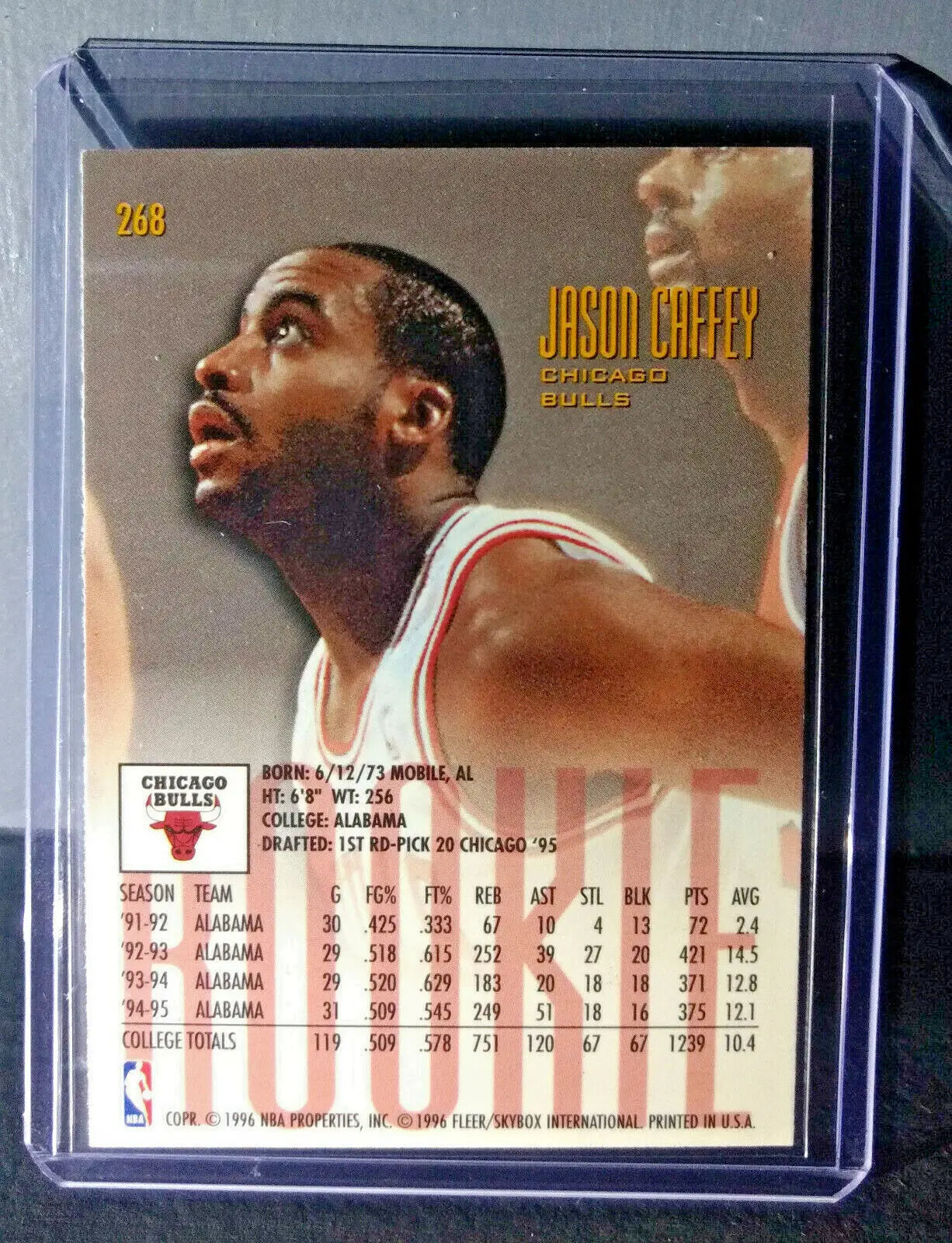 1995-96 Jason Caffey Fleer Ultra #268 Rookie Basketball Card - Basketball Card Single