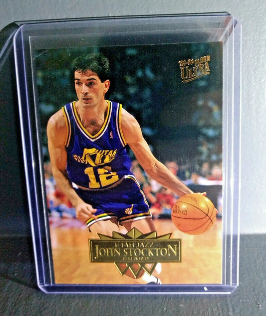 1995-96 John Stockton Fleer Ultra #187 Basketball Card - Basketball Card Single