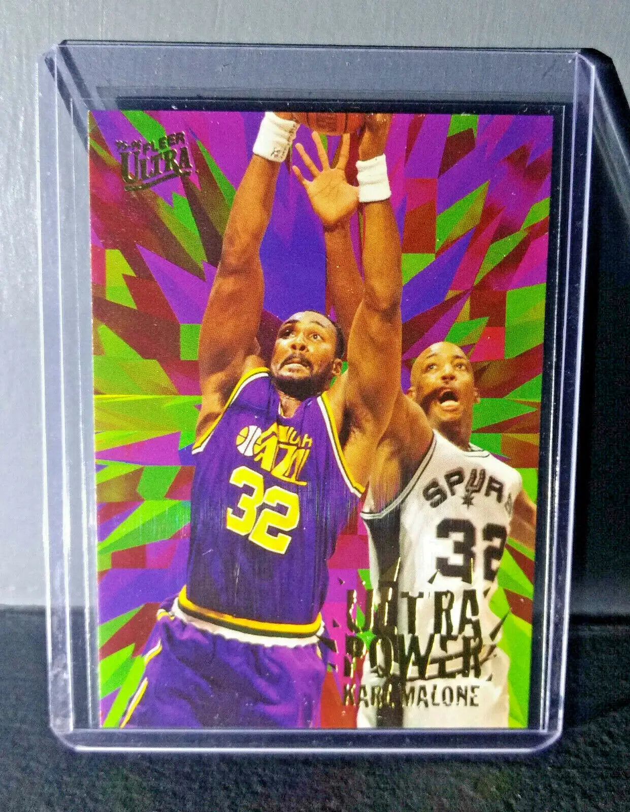 1995-96 Karl Malone Fleer Ultra Ultra Power #5 Basketball Card