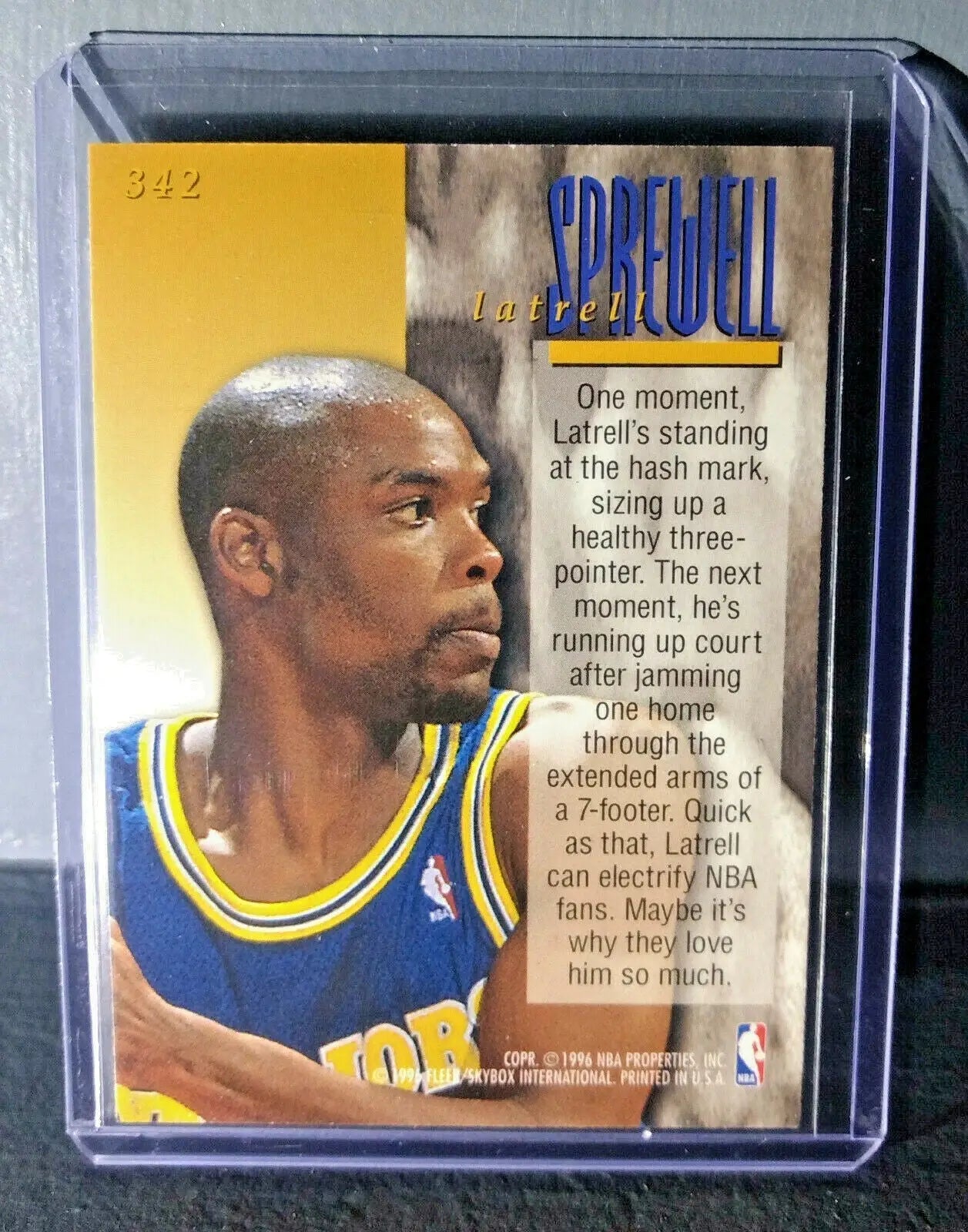 1995-96 Latrell Sprewell Fleer Ultra #342 Encore Basketball Card - Basketball Card Single