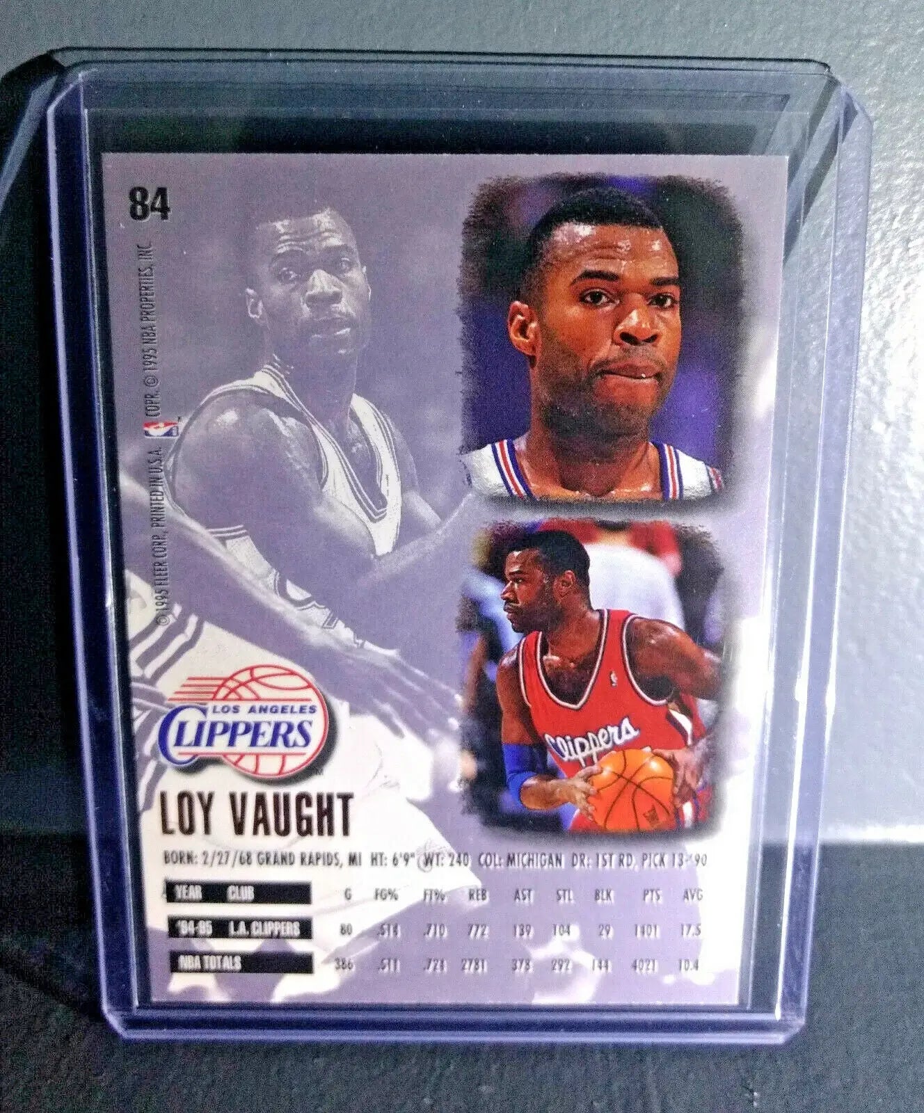 1995-96 Loy Vaught Fleer Ultra #84 Basketball Card