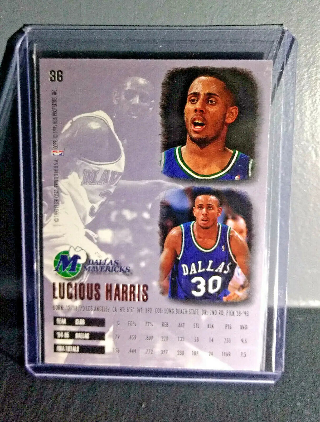 1995-96 Lucious Harris Fleer Ultra #36 Basketball Card - Basketball Card Single