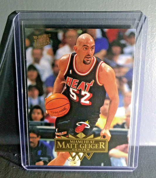 1995-96 Matt Geiger Fleer Ultra #95 Basketball Card - Basketball Card Single