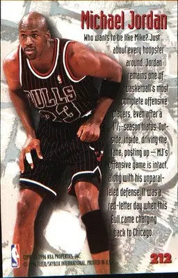 1995-96 Metal #212 Michael Jordan - Basketball Card Single