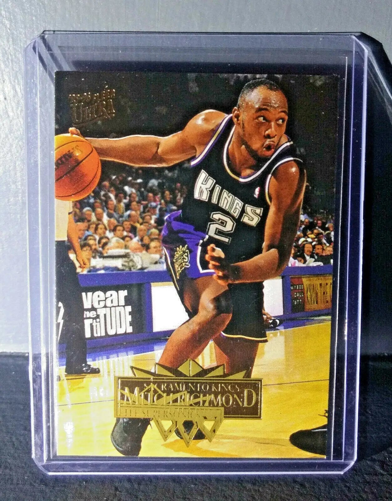 1995-96 Mitch Richmond Fleer Ultra #158 Error Misprint Basketball Card