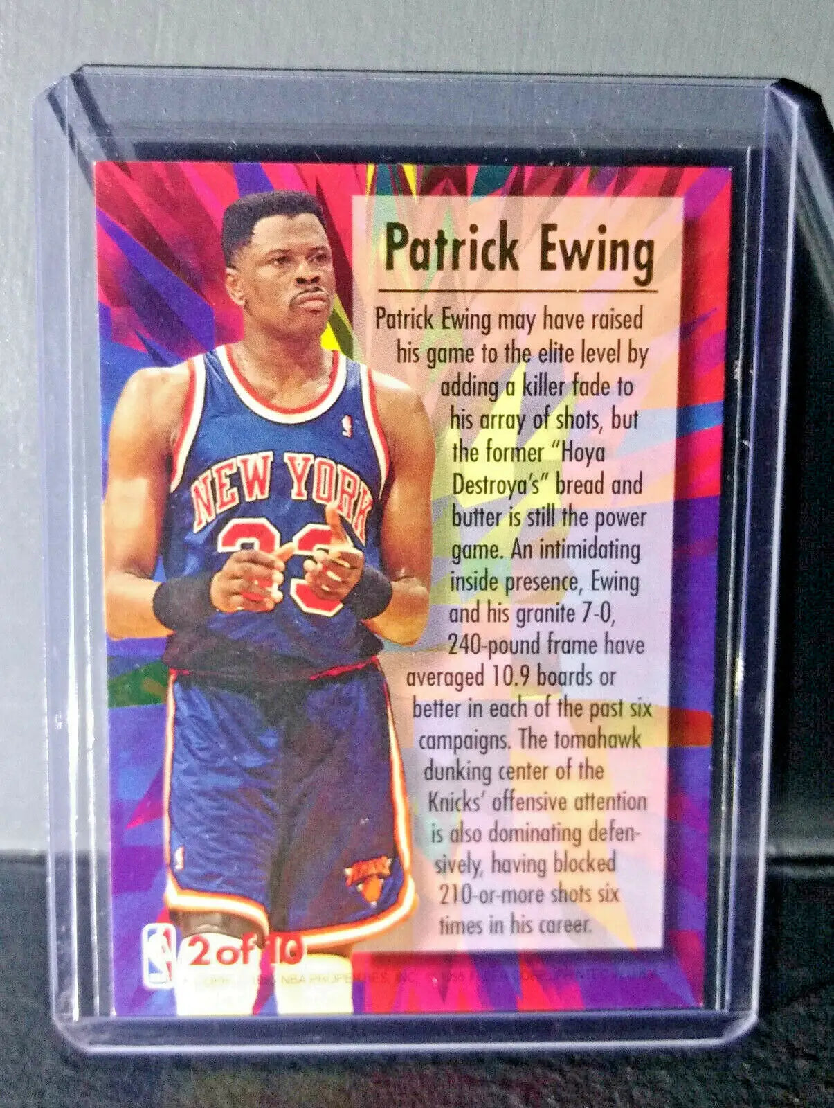 1995-96 Patrick Ewing Fleer Ultra #2 Ultra Power Basketball Card - Basketball Card Single