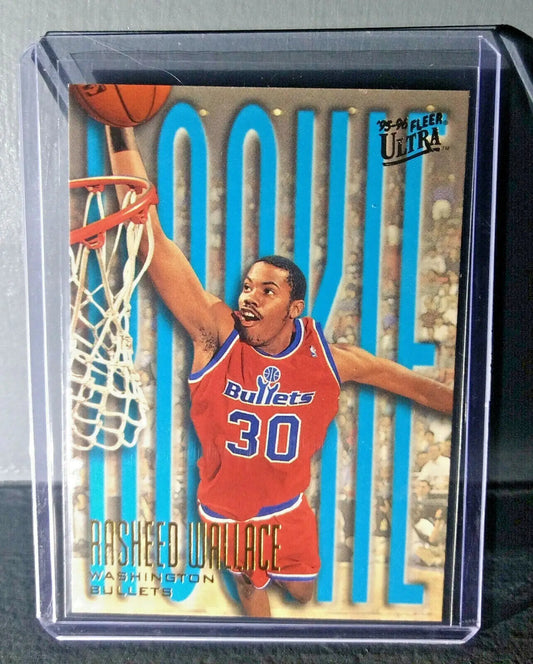 1995-96 Rasheed Wallace Fleer Ultra #295 Rookie Basketball Card - Basketball Card Single