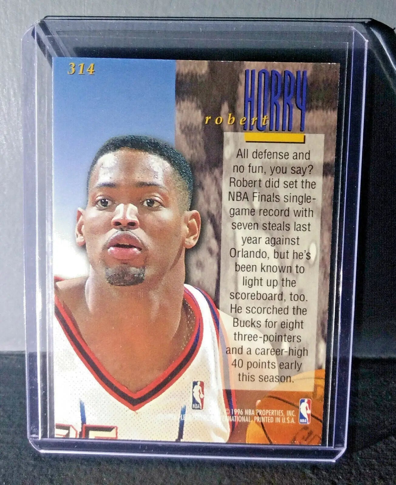 1995-96 Robert Horry #314 Ultra Encore Basketball Card