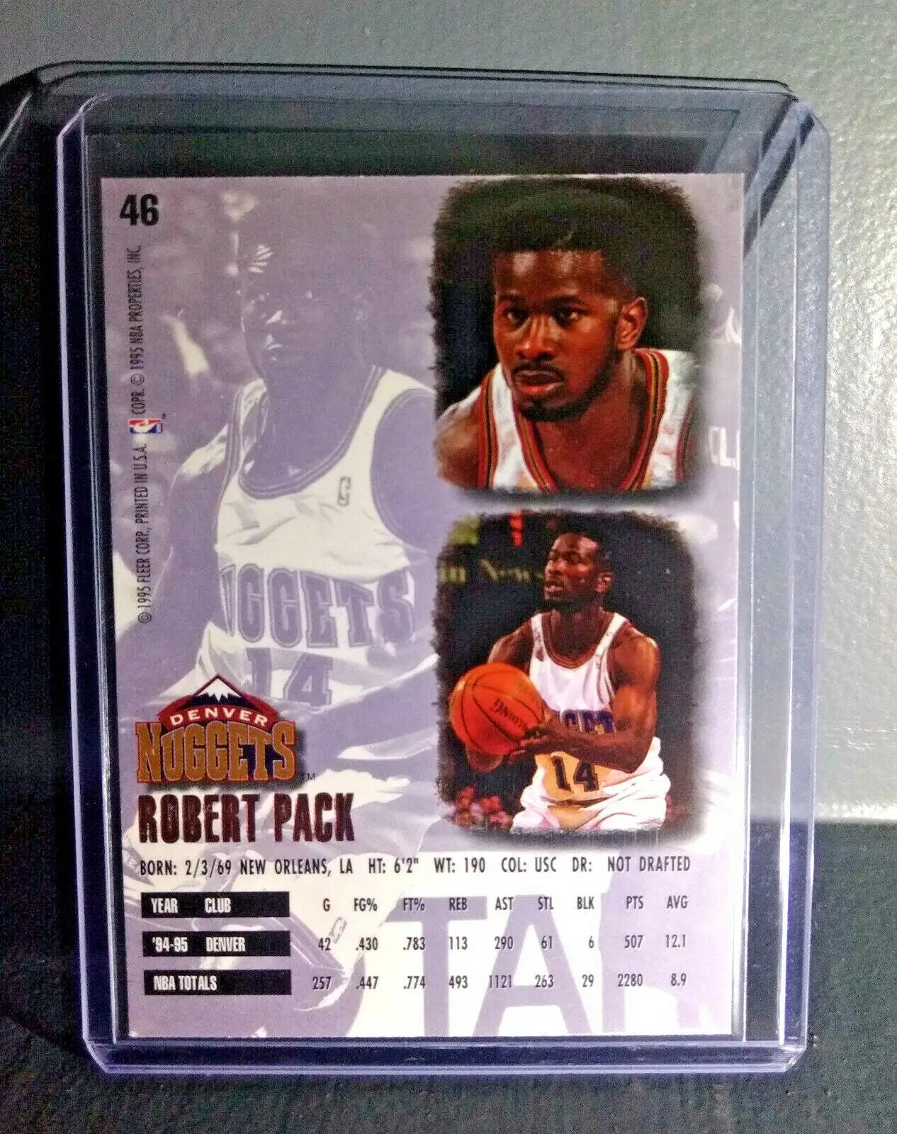1995-96 Robert Pack Fleer Ultra #46 Basketball Card - Basketball Card Single
