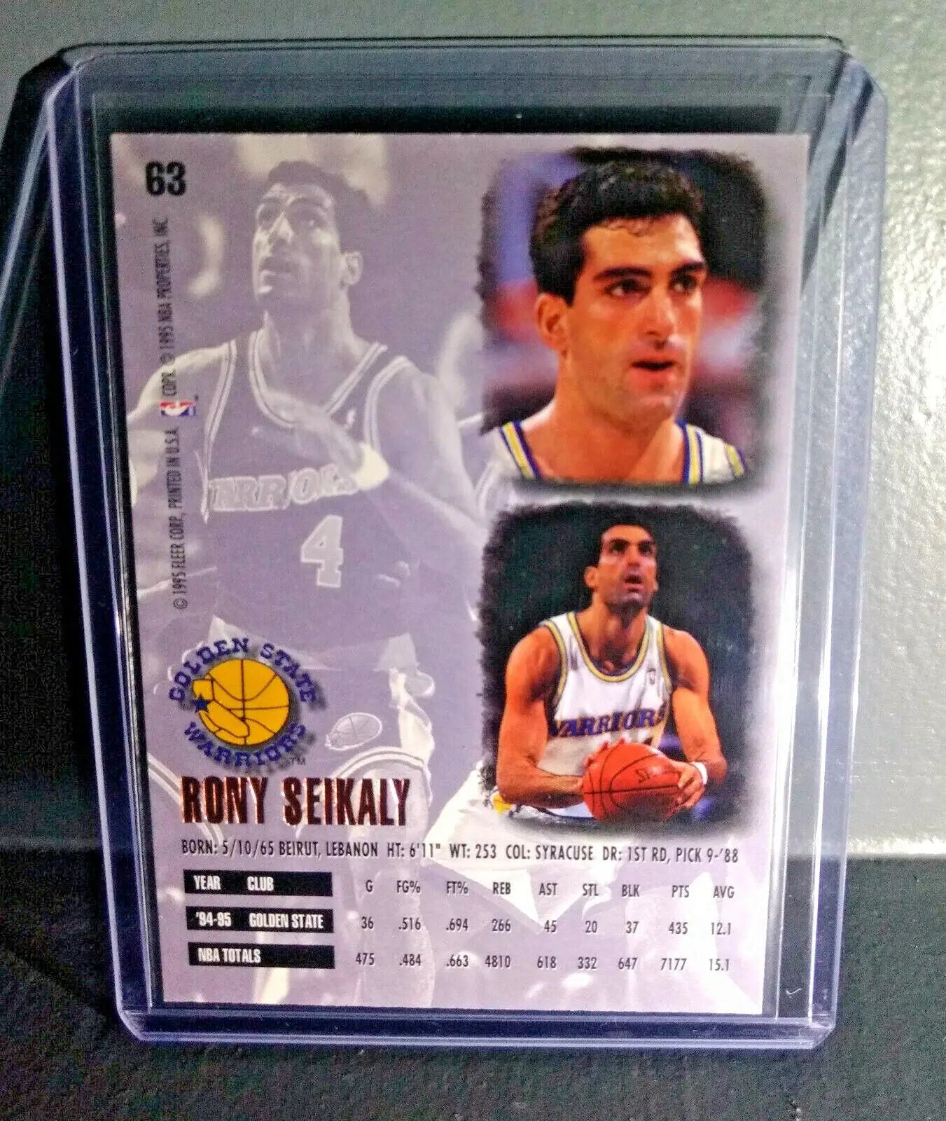 1995-96 Rony Seikaly Fleer Ultra #63 Basketball Card - Basketball Card Single