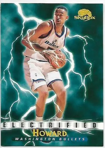 Original gloss basketball trading card featuring Juwan Howard from 1995-96 SkyBox Premium