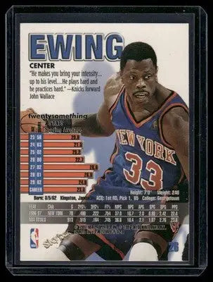 1995-96 SkyBox Z-Force Patrick Ewing #28 Basketball - Basketball Card Single