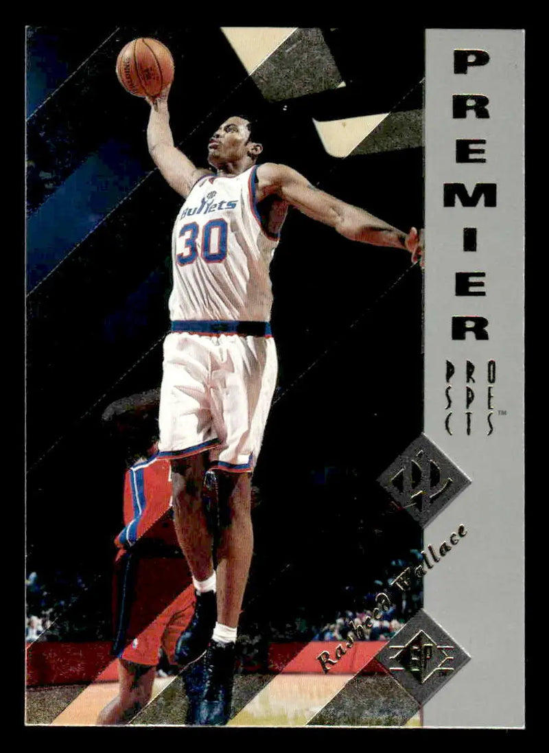 1995-96 SP #167 Rasheed Wallace - Basketball Card Single