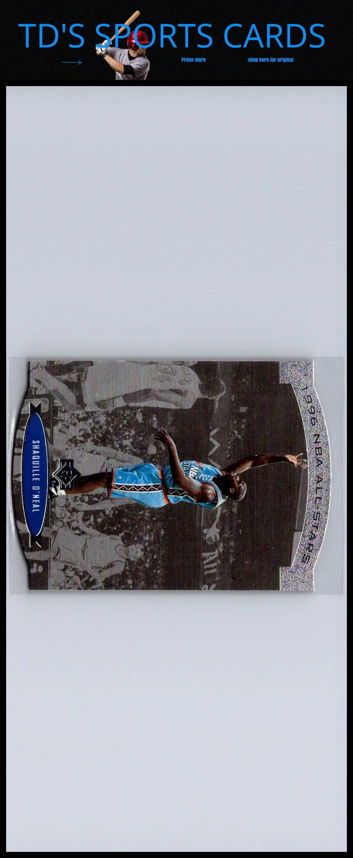 1995-96 SP AS5 Shaquille O’Neal All-Stars trading card showcasing the basketball legend
