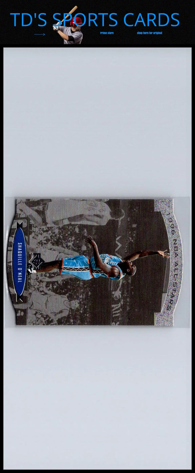 1995-96 SP AS5 Shaquille O’Neal All-Stars trading card showcasing the basketball legend