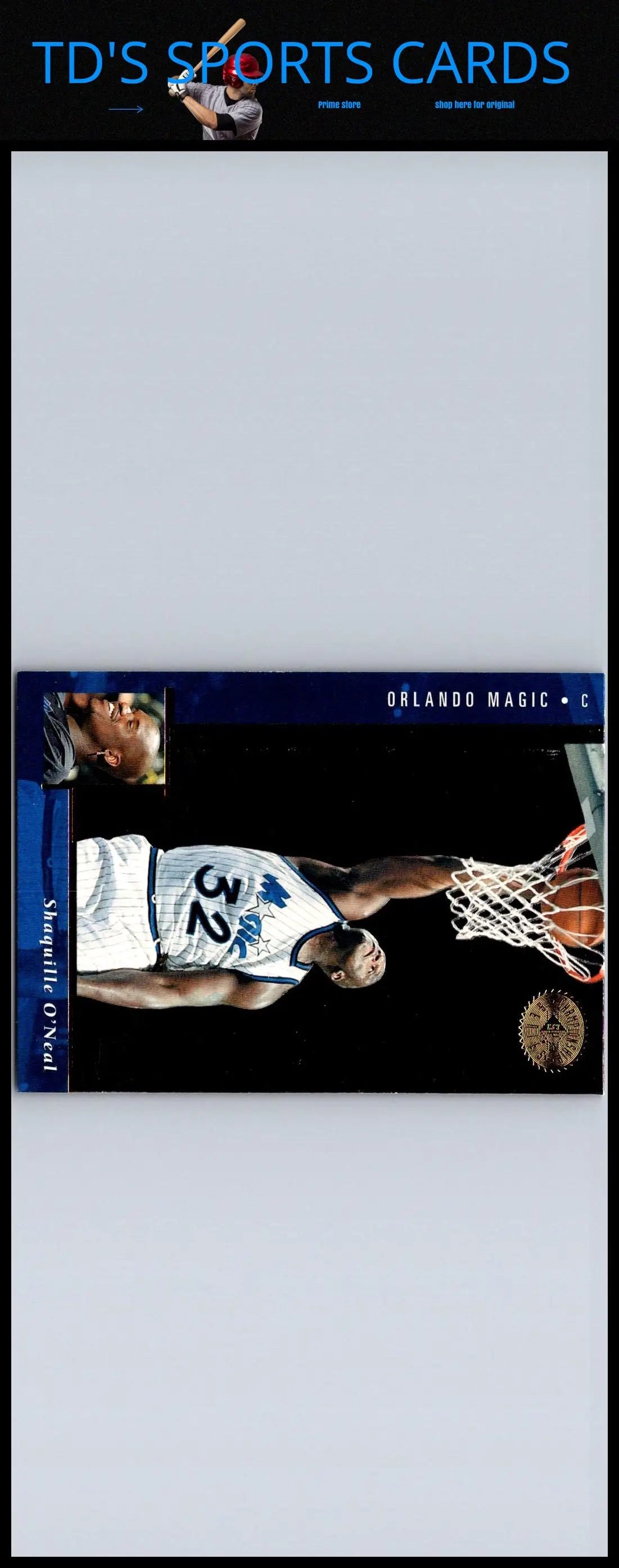 Shaquille O’Neal trading card from 1995-96 SP Championship #76 collectible set