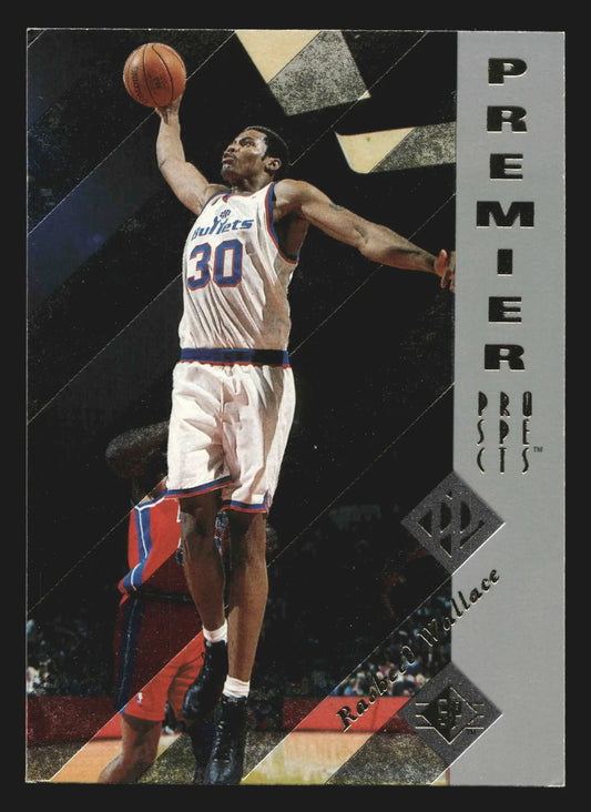 1995-96 SP Rasheed Wallace Premier Prospects RC Bullets - Basketball Card Single
