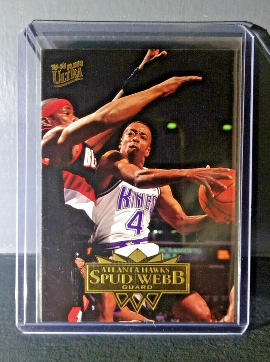 1995-96 Spud Webb Fleer Ultra #8 Basketball Card - Basketball Card Single
