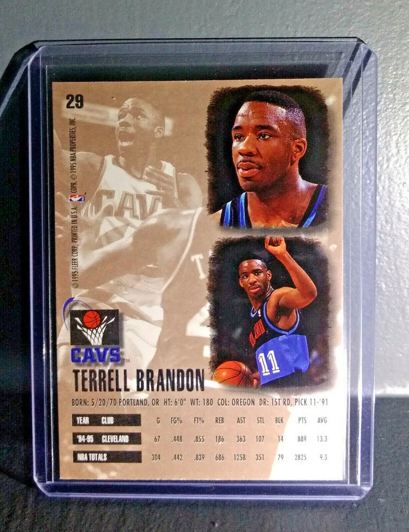 1995-96 Terrell Brandon Fleer Ultra #29 Basketball Card