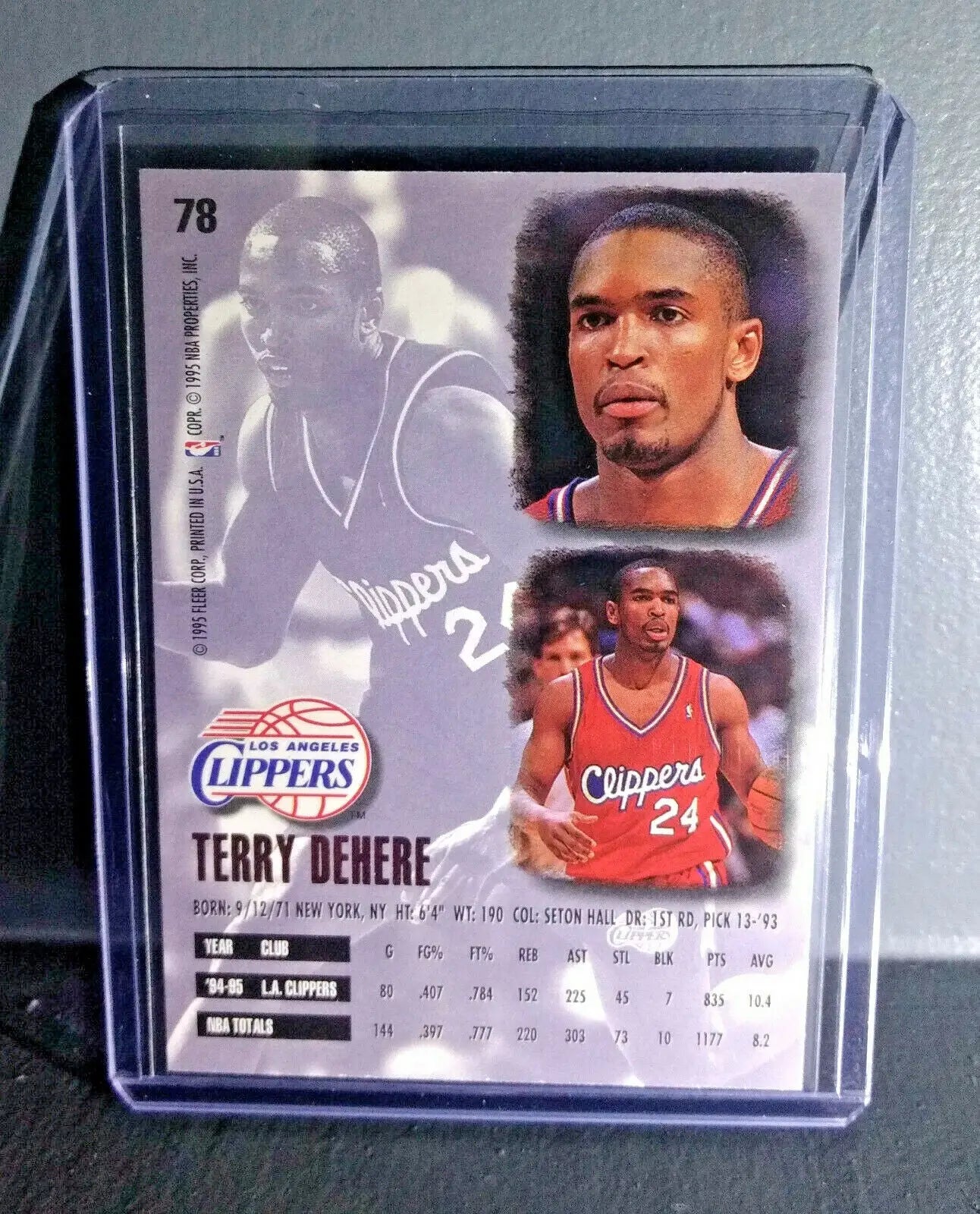 1995-96 Terry Dehere Fleer Ultra #78 Basketball Card - Basketball Card Single