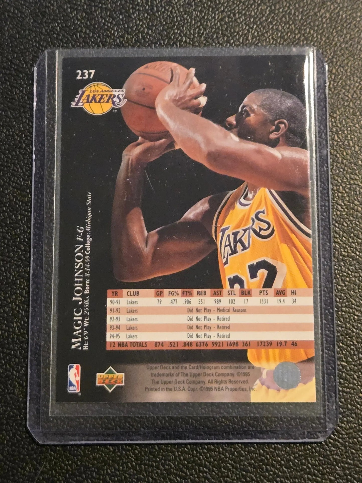 1995-96 Upper Deck #237 Magic Johnson - Basketball Card Single