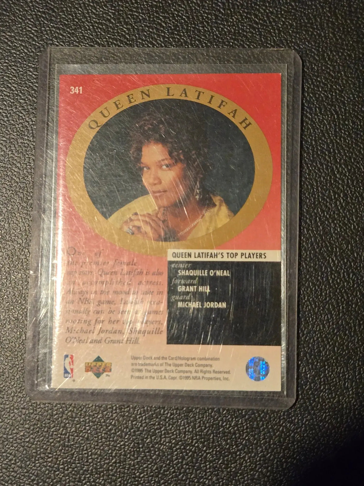 1995-96 Upper Deck #341 Michael Jordan / Queen Latifah - Basketball Card Single