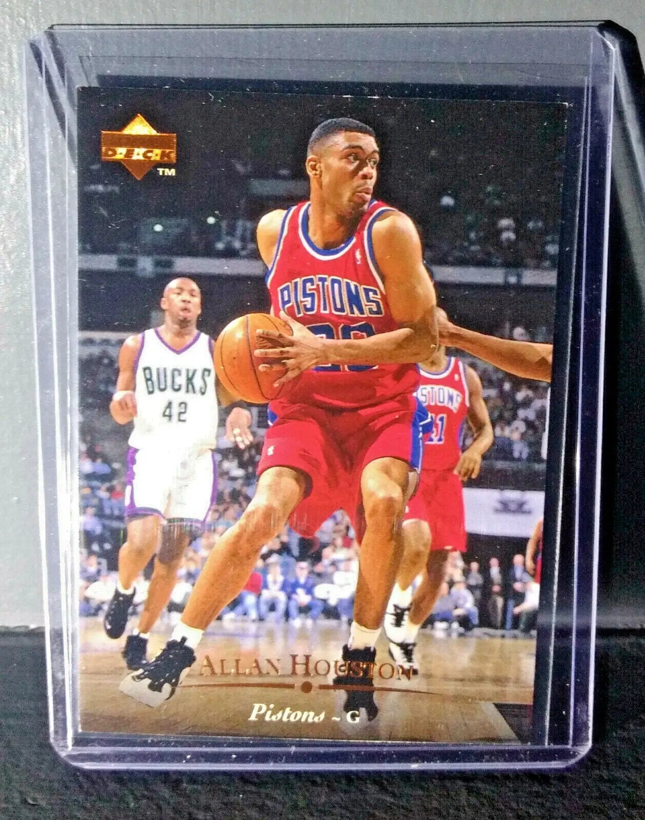 1995-96 Upper Deck Allan Houston #14 Basketball Card - Basketball Card Single