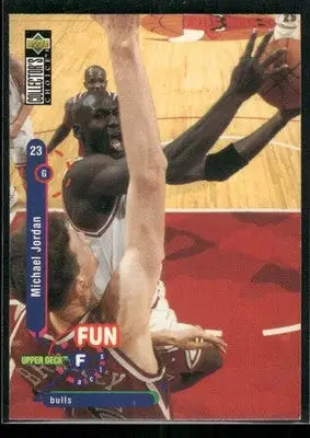 1995-96 Upper Deck Collector’s Choice Fun Michael Jordan #169 Basketball - Basketball Card Single