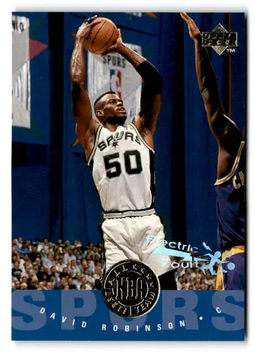 1995-96 Upper Deck Electric Court #168 David Robinson NM Near Mint Spur ID:82584 - Basketball Card Single