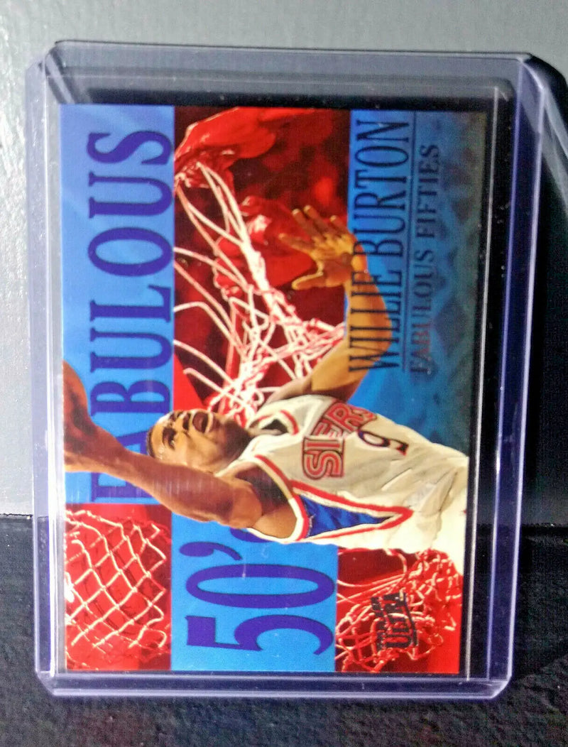 1995-96 Willie Burton Fleer Ultra Fabulous Fifties #2 Basketball Card - Basketball Card Single