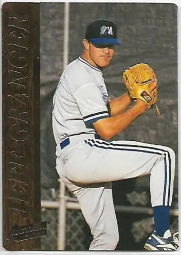 Baseball card featuring pitcher Jeff Granger from 1995 Action Packed with original gloss