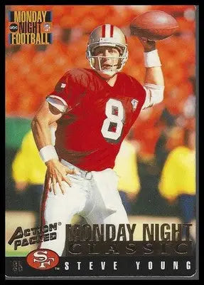 1995 Action Packed Monday Night Football #100 Steve Young