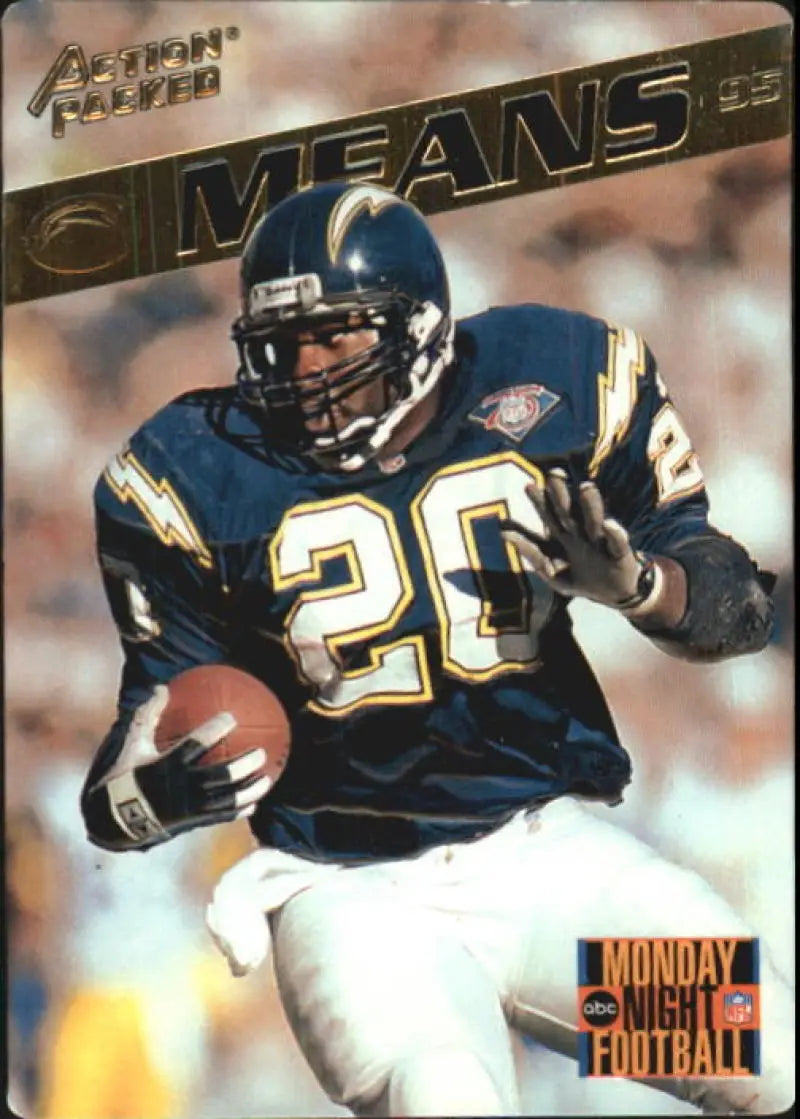 1995 Action Packed Monday Night Football #57 Natrone Means NM-MT Chargers - Football Card Single