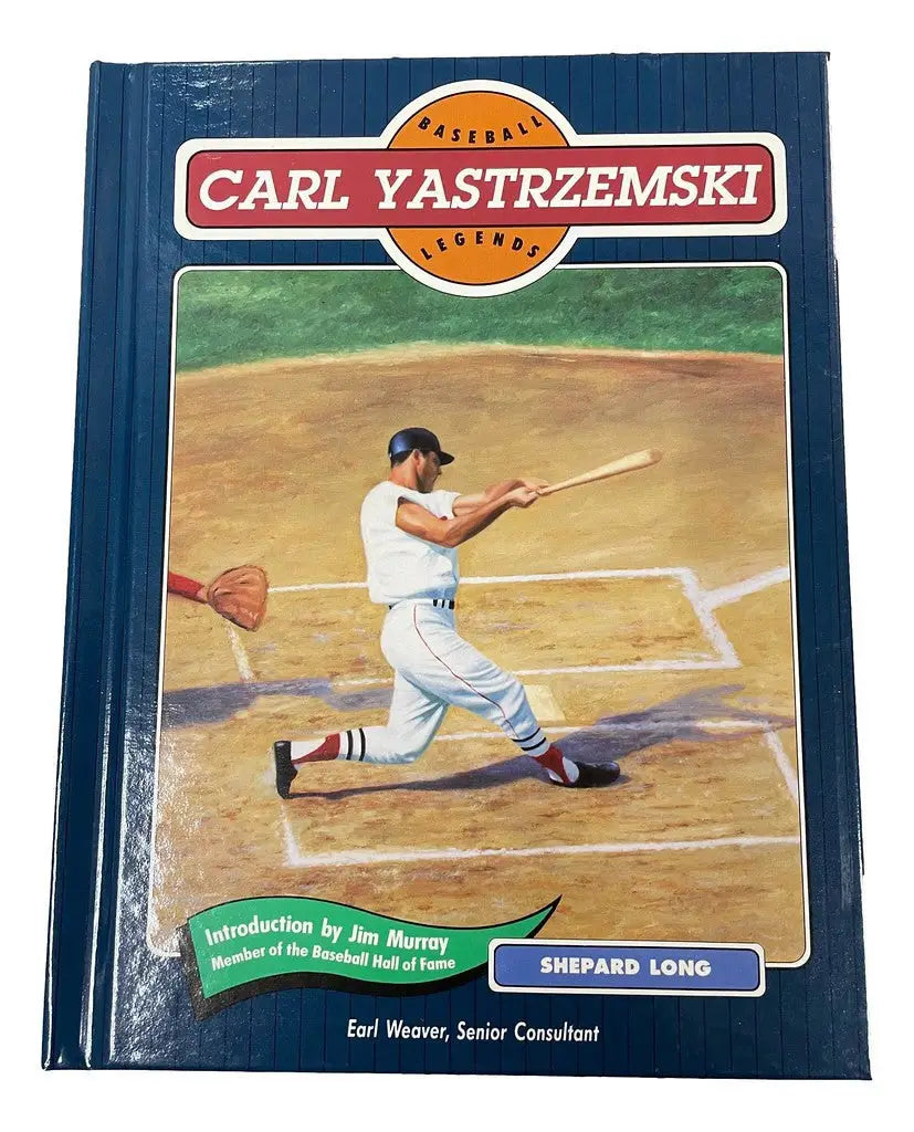 1995 Baseball Legends Book Chelsea featuring Carl Yastrzemski and a batter illustration