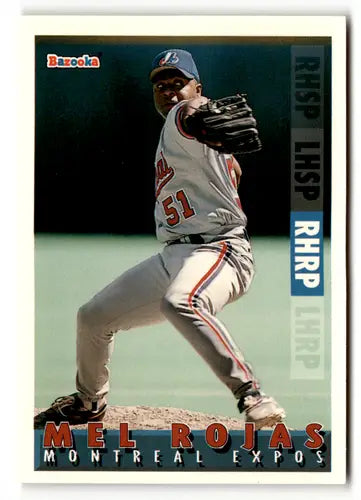 1995 Bazooka #67 Mel Rojas NM - Baseball Card Single